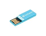 Verbatim 8GB Clip-it USB Flash Drive, Blue 43934