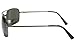 Big and Tall Aviator Sunglasses Extra Large (Gunmetal/Grey)