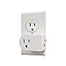 Uninex PS27 Grounded Outlet On/Off Power Switch with Amber Light, ETL Listed, White, 2-Pack