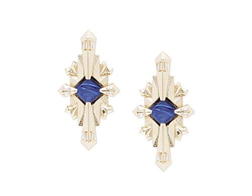 Brass Multicolour Cross-light Earring for Women