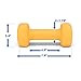 Yes4All Exercise amp Fitness pound Dumbbell Neoprene 8lbs Orange Pair, D-Light Orange-8lbs (pair), 8 lbs Pair US