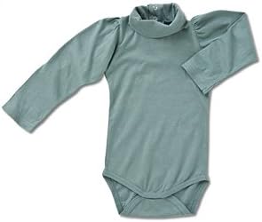 Ideo Organic Turtleneck Onesie in Pearly Blue