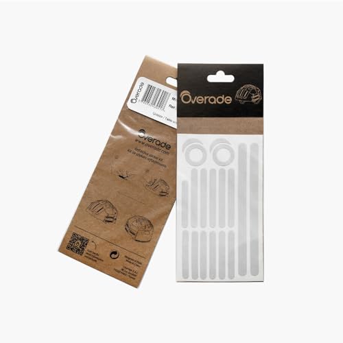 Overade kit of 16 pieces 3M reflective stickers made helmets Plixi, Plixi FIT and Zoom or any other helmet, bike, e-scooter, onewheel,…Design classic