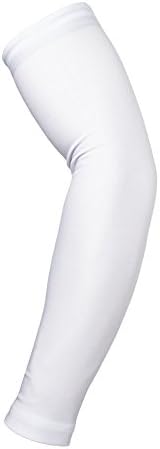 Cycling Sun-Proof Oversleeve Protective Sleeve Cuff Basketball Arm Warmers ASUO139 White XL