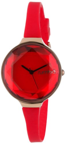 RumbaTime Women's 15659 Orchard Gem Rose Gold Mini 30mm Ruby Red Watch