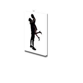 Silhouette of Two Lovers Romantic Couple Wall Decor