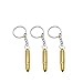 TUTUN 5x Bullet Shape Metal Snuff Spoon 52MM Sniffer Snorter Shovel Portable Key Chain FREE FUNNEL