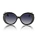 Women's Sunglasses For Women Designer Gradient Circle Lens Swirl Temple Black