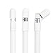 TXEsign 3 pcs Premium Silicone Pencil Cap Holder Saver for Apple Pencil (White)