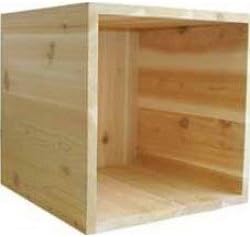 Creekvine Designs 18 in. Square Cube 10-Gallon Cedar Cube Storage Box
