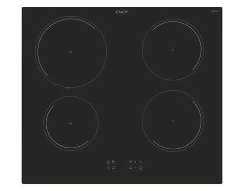 Candy Idea Induktionskochfeld mit 4 Kochfeldern aus Glaskeramik, schnelles Kochen mit Booster-Funktion, Power Management zur Optimierung des Verbrauch