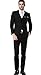 MOGU Men's Slim Fit 3 Piece Dress Suits Prom Dress Suit Set