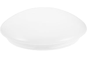 Wakauto Flush Mount Ceiling Fan Light Cover Acrylic Lampshade 18cm Diameter Ultra-Thin Dome Light Diffuser