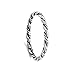 Rope Eternity Braid Bali Thumb Ring New .925 Sterling Silver Band Size 8
