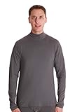 At The Buzzer Men’s Long Sleeve Performance Thermal Shirt Compression Base Layer Mock Neck Top