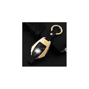 1 set zinklegering autosleutel Cover Case Shell Keycase, voor Mercedes Benz C E Glk Gold