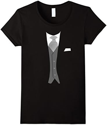 Women's 3 Piece Suit Funny T-Shirt XL Black