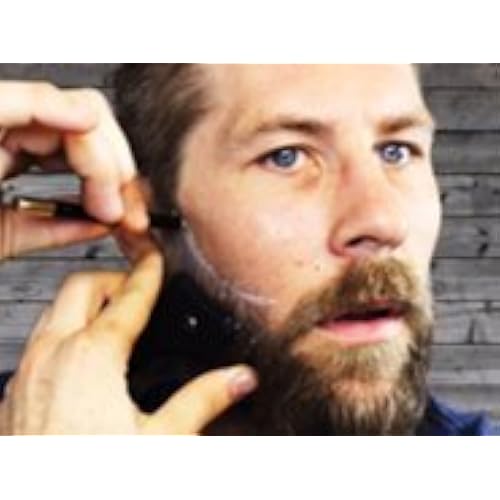 The Cut Buddy - Beard Shaping and Hair Cutting Tool with White Barber Lining Pencil - Patented Multiple Curve Template Stencil As Seen on Shark Tank Beauty & Personal Care, Hair Care, Hair Cutting Tools, Hair Cutting Kits