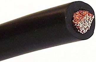 Red & Black Battery/Starter/Welding Flexible PVC Cable Wire 110/170/345 Amp 16mm 25mm 35mm by MKGT® (35mm² Black, 2 Meters)