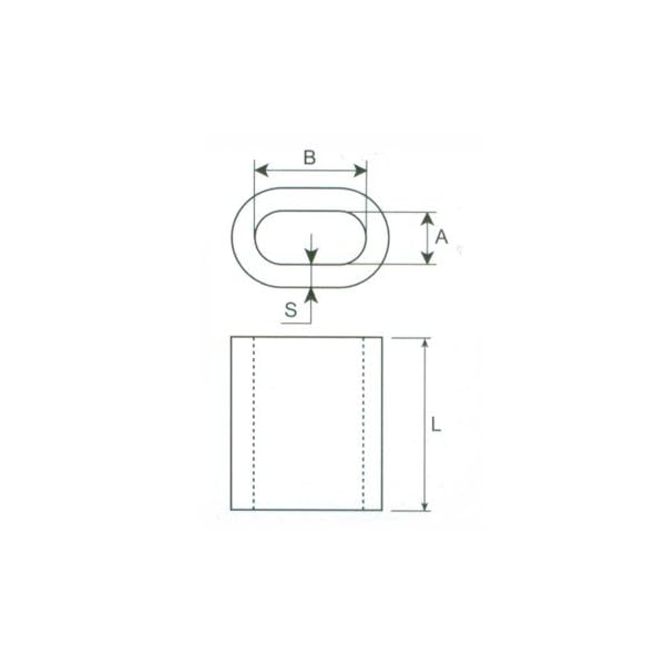 Constrabo | 10x Aluminium Pressklemme 8mm | Ovale Alu Pressklemmen nach DIN EN 13411-3 (DIN 3093) | Presshülsen, Alu Klemme Stahlseil, Draht Seilverbinder, Drahtseilklemme, Quetschhülsen Drahtseil – Bild 4