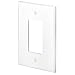Leviton 88601 1-Gang Decora/GFCI Device, Wallplate, Oversized, Thermoset, Device Mount, White primary
