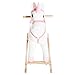 Qaba Kids Metal Plush Ride-On Unicorn Rocking Horse Chair Toy with Realistic Sounds
