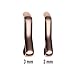 ARCHER Watch Straps Stainless Steel PVD Replacement Buckle (Polished Rose Gold, 22mm)