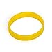 GOGO Wholesale Silicone Bracelets Bulk Rubber Band Bracelets Adult-Sized Rubber Wristbands For Party-Yellow-12 pcs