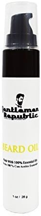 Gentlemen Republic Genuine Grooming 1 oz Beard Oil Made w/ 100% Essential Oils by Gentlemen Republic