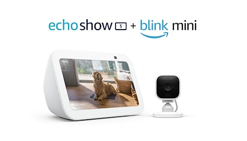 Echo Show 5 (3.a generación) con Blink Mini | Blanco Glaciar