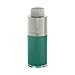 JUVITUS Airless Twist Top Teal Blue Pump Bottle - 15 ml / 0.5 oz (2 Pack) + Clear Travel Bag