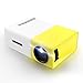 Projector, LoongSon Mini Portable LED Projector, Smartphone Pocket Projector with AV USB SD HDMI for Video/Movie/Game/Home Theater Video Projector (Yellow)