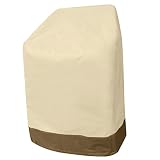 Vanteriam Outdoor Stackable Chairs Cover - Durable and Waterproof Large Outdoor Stacking Chairs Cover, Fits Stack of up to 6 Chairs