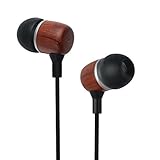 Francois et Mimi Elite Genuine 3.5mm Wood in-Ear Noise-isolating Earbuds Headphones with Mic