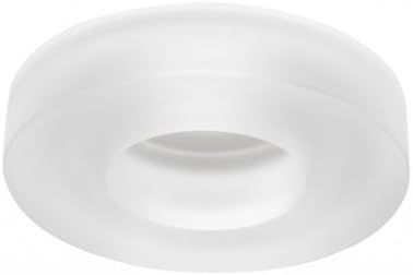 Juno Lighting 4480FROST 4-Inch Solid Glass Collar Recessed Trim, Frost