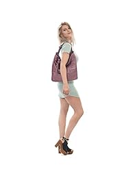 Bolso de vagabundo de moda grande para mujer Bolso de hombro de cuero PU suave Bolso con asa superior