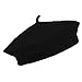 jAc Black Beret 100% Wool French Parisian Hat
