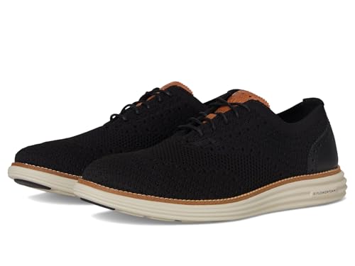 Photo 1 of Cole Haan Men's Originalgrand Remastered Stitchlite Oxford, Black/British Tan/Silver Lining, 8.5 Wide