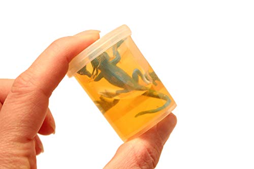 Bulk - 12 Lizard Slimes - Fun Slime with Reptile Figurine - Putty - Goo - Party Favors and Goodie Bags