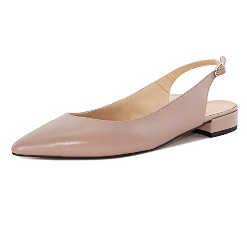 slingback flats closed toe