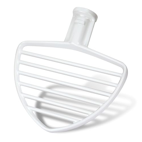 Pastry Tilt Head Stand Mixer Beater Attachment， KSMPB7W Pastry Beater for Bowl-Lift Stand Mixers (White)