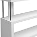 Baxton Studio Barnes 3-Shelf Modern Bookcase, White