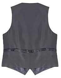 Gioberti Mens Formal Suit Vest, Gray, 2X-Large