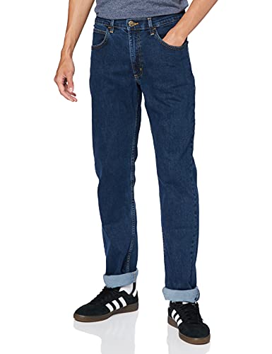 LEE - Mens Jeans - Classic Straight Fit - Brooklyn - Blue Stonewash