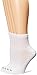 MediPEDS Quarter Socks with Non-Binding Top and Cushion, Multipairs, White (4-Pairs), Shoe Size: Men's 6-9 Women's 6-10