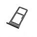E-repair SIM Card Tray Holder Slot with Rubber Waterproof Gasket Ring Replacement for Samsung Galaxy S8 and S8 Plus (Black, Single SIM)