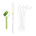Prasino Translucent Premium Food-Grade Easy-Cleaning Reusable Silicone Straws (8.5