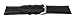 JP Leatherworks Mens Padded Genuine Leather Watchband - Color Black - 20mm Width - Extra Long Watch Band