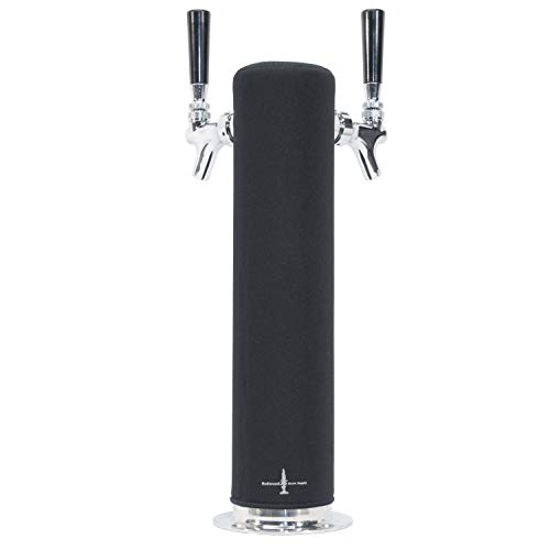 Keg-Tower-Insulator-Neoprene-Beer-Tower-Cover-End-Foam-and-Ensure-Ice-Cold-Pours-Double-Tap-30-Diameter-x-14