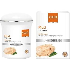 VLCC Mud Face Pack for all Skin Types – Cleanses, Firms & Brightens the Skin (70gm)